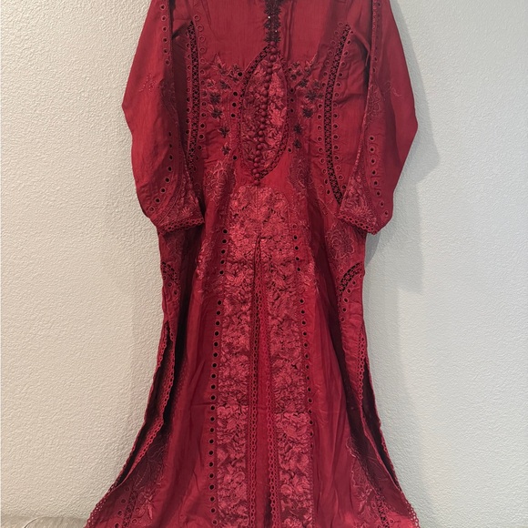 NWT Saira Rizwan Korean Raw Silk 4 piece with slip - Picture 8 of 9